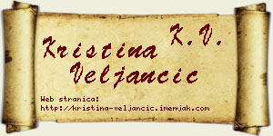 Kristina Veljančić vizit kartica
